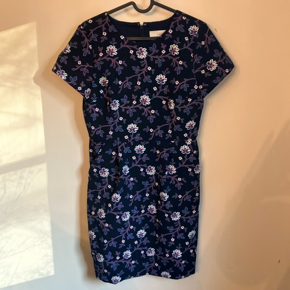 LOFT Floral Midi Dress